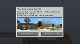 Просит Вас купить игру, показан скриншот из полной версии