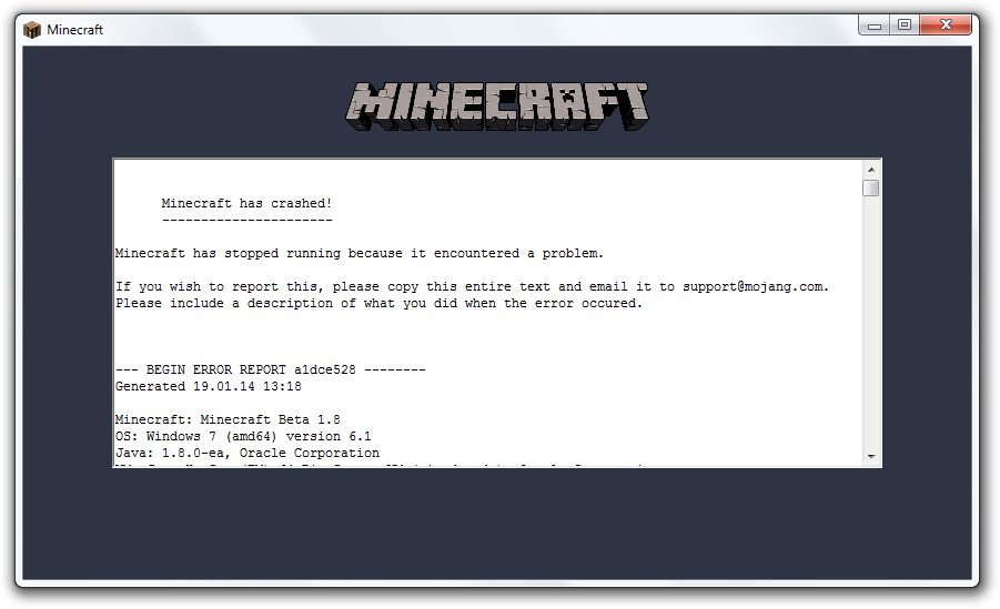 Майнкрафт ошибка shutting down internal server