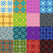 Узоры, которые возможно составить при помощи глазурованной керамики