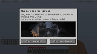 Просит Вас купить игру, показан скриншот из полной версии