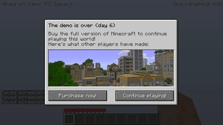 Просит Вас купить игру, показан скриншот из полной версии