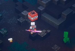 Динамит на голове у игрока.