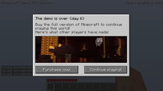 Просит Вас купить игру, показан скриншот из полной версии