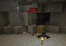 Скриншот пещерного паука из трейлера Beta 1.8