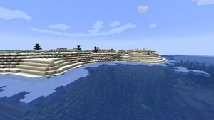 Заснеженный пляж