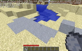 Глина, сгенерированная на поверхности в версии Alpha v1.0.11