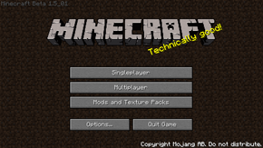 Beta 1.5_01 (Java Edition) — Minecraft Wiki