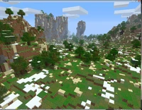 Пример карты, сгенерированной с параметром BiomeSize:0