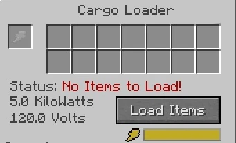 Интерфейс загрузчика предметов (Galacticraft)