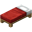 Красная кровать