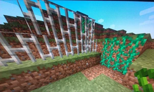 На этом скриншоте из выставки PAX 2011 можно увидеть железную решётку (слева)