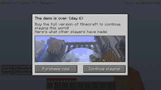 Просит Вас купить игру, показан скриншот из полной версии