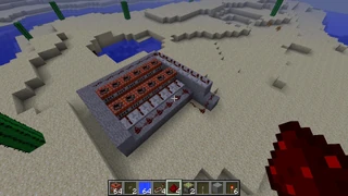 Шаг 4. Разместить красную пыль и повторители как показано на фото.