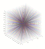 Направления 1352 лучей обсчета взрыва.