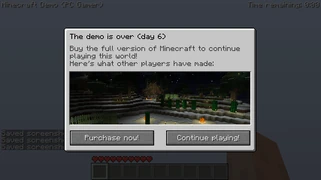 Просит Вас купить игру, показан скриншот из полной версии