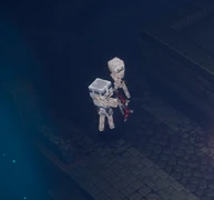 Скелет-лучник одет в доспехи