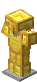 Стойка для брони с золотой бронёй