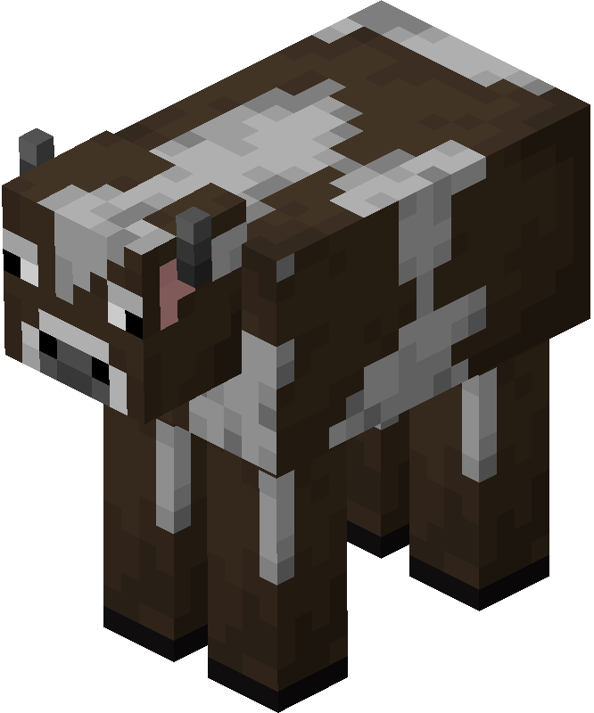 Cow) — это дружелюбный моб, встречающийся в большинстве локаций в Minecraft Dungeons. 
