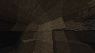 Светящийся лишайник в пещере