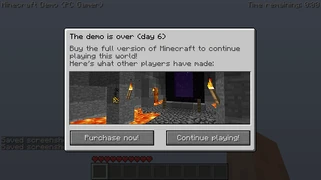 Просит Вас купить игру, показан скриншот из полной версии