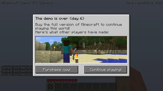 Просит Вас купить игру, показан скриншот из полной версии