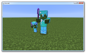 Первое изображение экипированных зомби, опубликованное Dinnerbone.