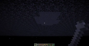 «Дыра» из камня в коренной породе. Версия 12w07b