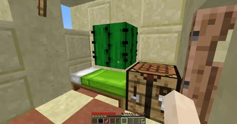 Кактус сгенерировался на кровати