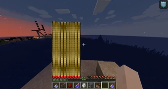 Игрок под эффектом повышения здоровья на уровне 255.