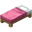Розовая кровать