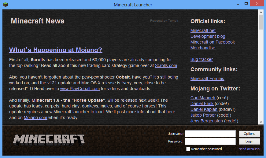 Minecraft net launcher