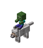 Зомби-ребёнок верхом на волке