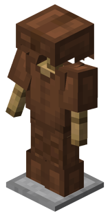 Стойка для брони с кожаной бронёй BE