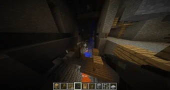 Пересечение шахты и крепости.