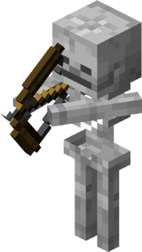 Скелет прицеливается