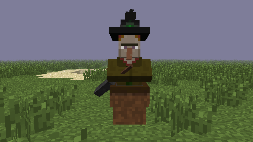 как сделать бабу ягу в майнкрафте #10