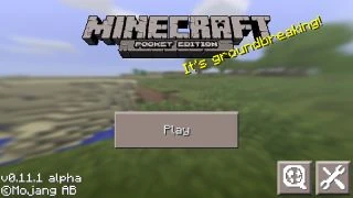 Головне меню в кишеньковому виданні до Alpha 0.13.1.