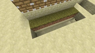 Прокопати канаву глибиною в 2 блоки для води і воронок.