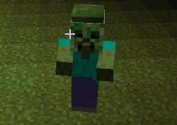 Візуальна помилка, при якій з голови, одягненою на зомбі-селянина стирчить його ніс і голова