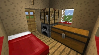 Приклад будинку з величезного гриба (вид зсередини)