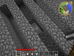 Етап 3. Рівно посередині центрального поглиблення прибираємо два блоки.