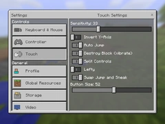 Екран налаштувань з Alpha 0.16.0.