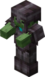 Zombie in netherite armor