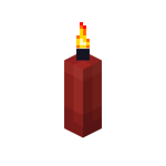 Red Candle (lit)