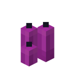 Three Magenta Candles