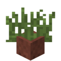 /setblock ~ ~ ~ minecraft:flower_pot 11 destroy {Item:31,Data:1}