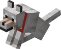 Sitting Tamed Wolf with Red Collar.png