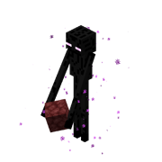 Enderman (holding Netherrack)