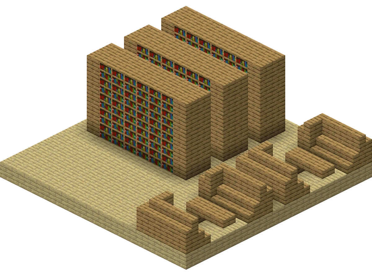 林地府邸/结构/图书馆 - Minecraft Wiki，最详细的我的世界百科