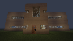 A large Minecraft house.